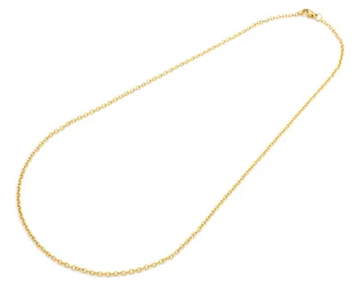 Produktbild von Vintageparts Gliederkette Edelstahl 18k vergoldet 45cm Halskette