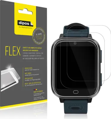 Produktbild von 2x Schutzfolie für Noctiluxia K18Fh Folie, 100% Displayabdeckung, dipos Flex