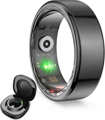 Productafbeelding van Ksix Saturn, slimme ring voor het volgen van activiteiten, 15 mAh, IP68