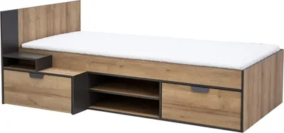Produktbild von Furniture24 Bett Nano NA13 Jugendzimmer Einzlelbett mit Schublade Bettgestelle 90x200 cm Bettrahmen