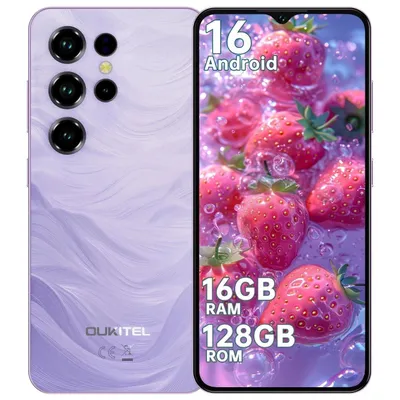 Produktbild von Oukitel C2 Smartphone - 6.52", 128 GB ROM, 16 GB RAM, 5000mAh, 13MP, 5G Wi-Fi, Android 14, Lila