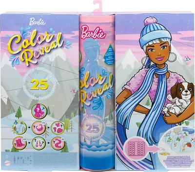 Zdjęcie produktu dla Barbie Color Reveal, Pudełko, Wiszące, Wielobarwny, 25 drzw.