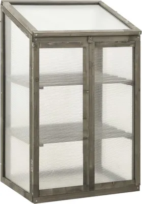 Produktbild von The Living Store Gewächshaus 60x45x100 cm Tannenholz