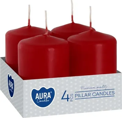 Zdjęcie produktu dla Świeca wotywna BISPOL Aura 7H 6CM SW40/60 BURGUND 4szt.