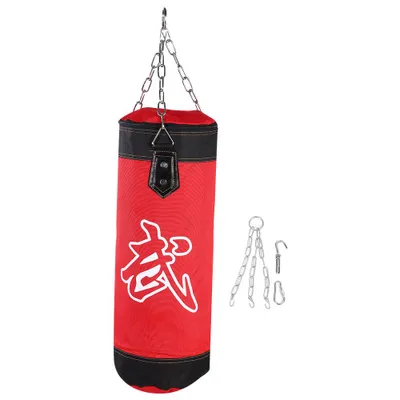 Immagine prodotto di Sacco da boxe da allenamento vuoto, sacco da boxe da karate, sacco da boxe rosso, 0,6 m per arti marziali, fitness