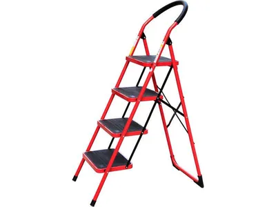 Obrázok produktu pre Skladacie schodíky Extol Premium (8849032) Skladacie oceľové schodíky, 4 stupne, najvyšší stupeň 92 cm