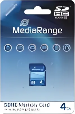 Image de MediaRange Carte SD 4GB SDHC CL.10