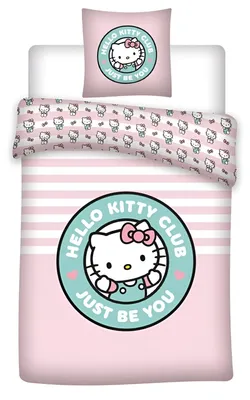 Produktbild von Hello Kitty Mädchen Kinder Bettwäsche 2tlg. Set 135-140x200 65x65