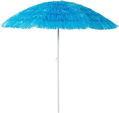 Hawaii Sonnenschirm Gartenschirm Strandschirm rund Ø1,6m Blau Polyester knickbar