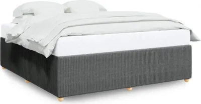 Obrázek produktu pro vidaXL Rám postele bez matrace tmavě šedý 180x200 cm látka