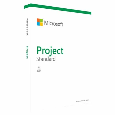 Produktbild von Microsoft Project Standard 2021, Projektmanagement, Englisch, 1 Lizenz(en), Windows 11, Windows 10, Windows Server 2019, 2-core, 2048 MB