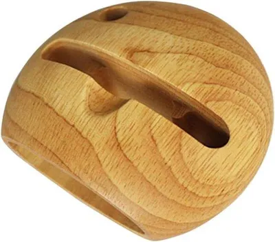 Produktbild von Holz-Telefonhalter mit Lautsprecher für Schreibtisch Musik