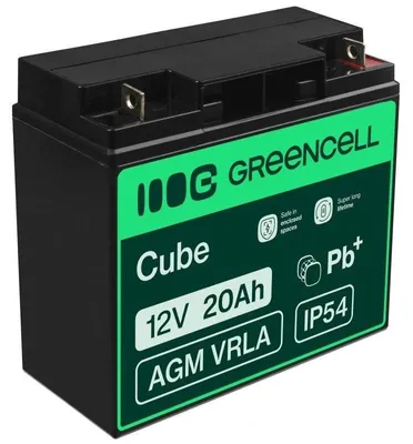 Obrázek produktu pro Green Cell AGM10, 20000 mAh, Olověná (VRLA), 12 V, Černá