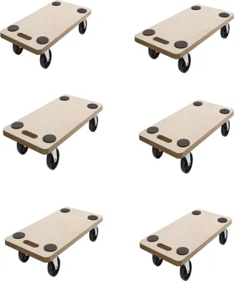 Produktbild von ( 6 Stück )  Rollbrett Transportrolle Möbelroller  Roller  200kg