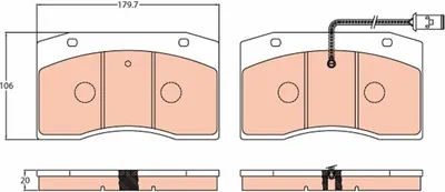 Produktbild von TRW GDB5060 Bremsbeläge Satz