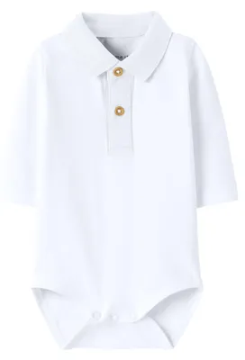 Produktbild von NAME IT Herren Nbmflip Ls Polo Body, Bright White, Numeric_74