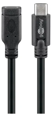 Produktbild von goobay USB 3.2 Gen 1 Verlängerungskabel, USB-C Stecker > Buchse, 1 m