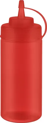 Productafbeelding van APS 93252, Quetschflasche (knijpflaag), 260 ml, rood, set van 6