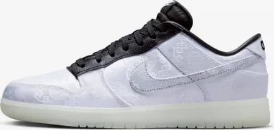 Produktbild von Dunk Low x CLOT x Fragment Design "Black and White", Weiß/Schwarz/Weiß, FN0315-110, Größe: 40,5