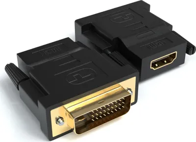 Produktbild von HDMI auf DVI Adapter | HDMI Buchse zu DVI Stecker | Kontakte vergoldet, 2 Stück