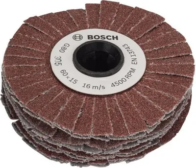 Obrázok produktu pre Brúsny valec Bosch, zrnitosť 80, šírka 15 mm, ohybný, príslušenstvo pre Texoro