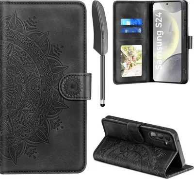 Produktbild von Lederhülle für Samsung Galaxy S24 5G - Schwarz