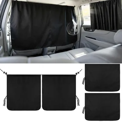 Imagen del producto de Juego de 3 cortinas separadoras para automóvil con protección UV