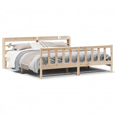 Produktbild von vidaXL Massivholzbett ohne Matratze 200x200 cm Kiefer