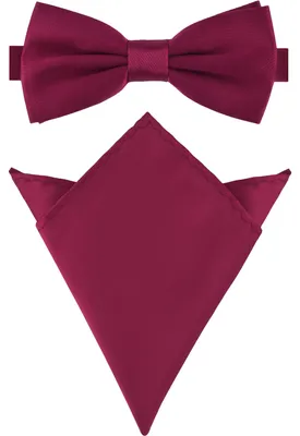 Produktbild von Ladeheid Herren Schmale Fliege & Einstecktuch Set M/P (12cm x 6cm, 22cm x 22cm)