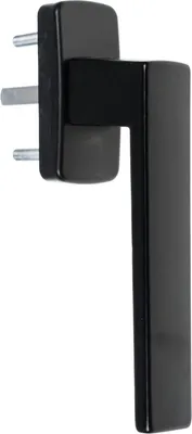 Obrázok produktu pre Okenná kľučka Kwadrat čierna 38 mm