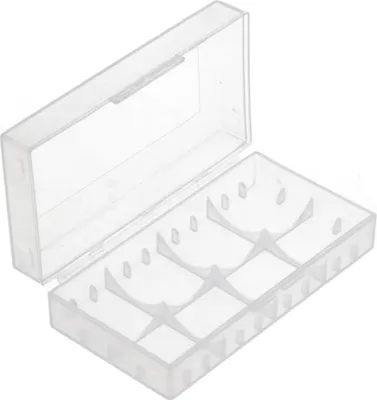 Produktbild von Universal 4er Akkuschutzbox für CR123A Akku, CR 16340 oder 2 CR 18650 Akku, Batterien