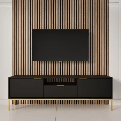 Produktbild von Lowboard Austin - TV-Schrank mit 2 Türen, 1 Schublade & 1 Ablage, 135/175 cm breit