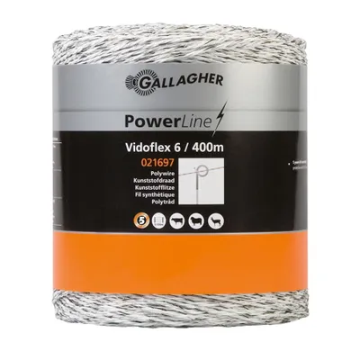 Image de Gallagher Vidoflex 6 PowerLine 400 m blanc