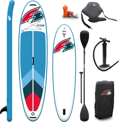 Produktbild von F2 Marken Stand Up Paddle Board Ocean Rot SUP 10'5 320cm + Kajak Zubehör Paket