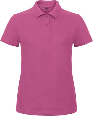 Produktbild von B&C PWI11 | Damen Polo ID.001 /Femininer Schnitt - Farbe: Fuchsia - Größe: XL