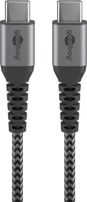 Two USB-C cables are shown side-by-side against a white background.