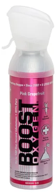 Produktbild von Boost Oxygen Sauerstoffdose zum Inhalieren Pink Grapefruit, mittel, 4x5L