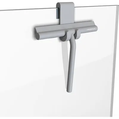 Produktbild von Minismus Duschabzieher mit Aufhänger – Grau, streifenfrei und kratzfest – 21 cm