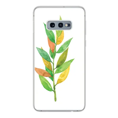 Produktbild von MuchoWow® Handyhülle Schutzhülle Hülle für Samsung Galaxy S10e Aquarelle - Blätter - Pflanzen Silikon Softcase Handy Hülle - Handy
