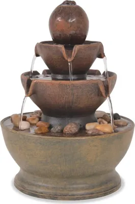Image de vidaXL Fontaine d'intérieur avec pompe Polyresin