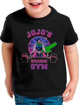 Produktbild von BaumwolleCloud Bizarre Gym Kinder T-Shirt bizarre anime japan manga jojos