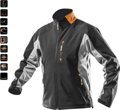 Produktbild von NEO TOOLS Softshell Jacket - Winddichte Jacke – Wasserdichte Softshell - Isolierte Jacke für die Arbeit - Gr. S/48