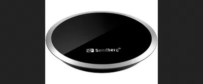 Produktbild von Sandberg Wireless Charger for Desk 10W, Drinnen, USB, Kabelloses Aufladen, 0,8 m, Schwarz
