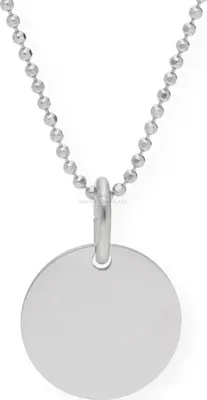 Produktbild von JuwelmaLux Collier mit Gravurplatte 925/000 Sterling Silber 45 cm JL16-05-0332