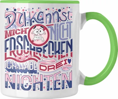 Produktbild von Trendation - Tante Geschenk Tasse 3 Nichten Geschenkidee von Nichten an Tante Lustiger Spruch für Tante (Grün)