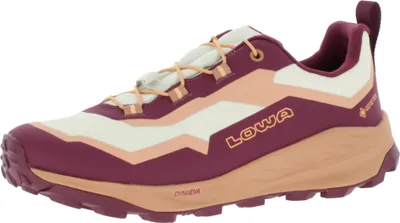 Produktbild von Lowa Trailux GTX Lo Jr wasserdichte und leichte Kinder Wanderschuhe mit griffiger Laufsohle und Gortex Membrane Bordeaux/Ton EU 29
