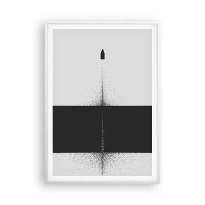 Produktbild von Gerahmtes Poster - Weißer Rahmen - Kugel Schwarzweiß Modern - 70x100 cm - Wand Bild - Wanddeko - Wandbilder - Kunstposter - Wandposter - Bilderrahmen - Bilder - Kunstdruck - P2WPA70x100-4492