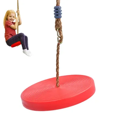 Produktbild von Tellerschaukel,Outdoor Schaukelset mit 150 kg Tragkraft,Kinderschaukel mit verstellbarer Höhe,Schaukelplatte mit Anti Rutsch Design