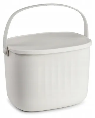 Produktbild von Industor Silikon-Mülleimer Küche 5 Liter Weiß