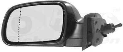 Produktbild von VAN WEZEL 4040813 Außenspiegel Seitenspiegel Links passend für PEUGEOT 307 CC (3B) Asphärisch Grundiert